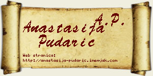 Anastasija Pudarić vizit kartica